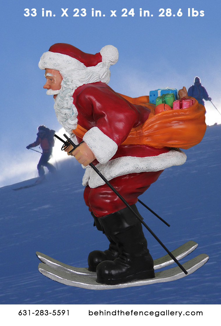 Skiing Santa