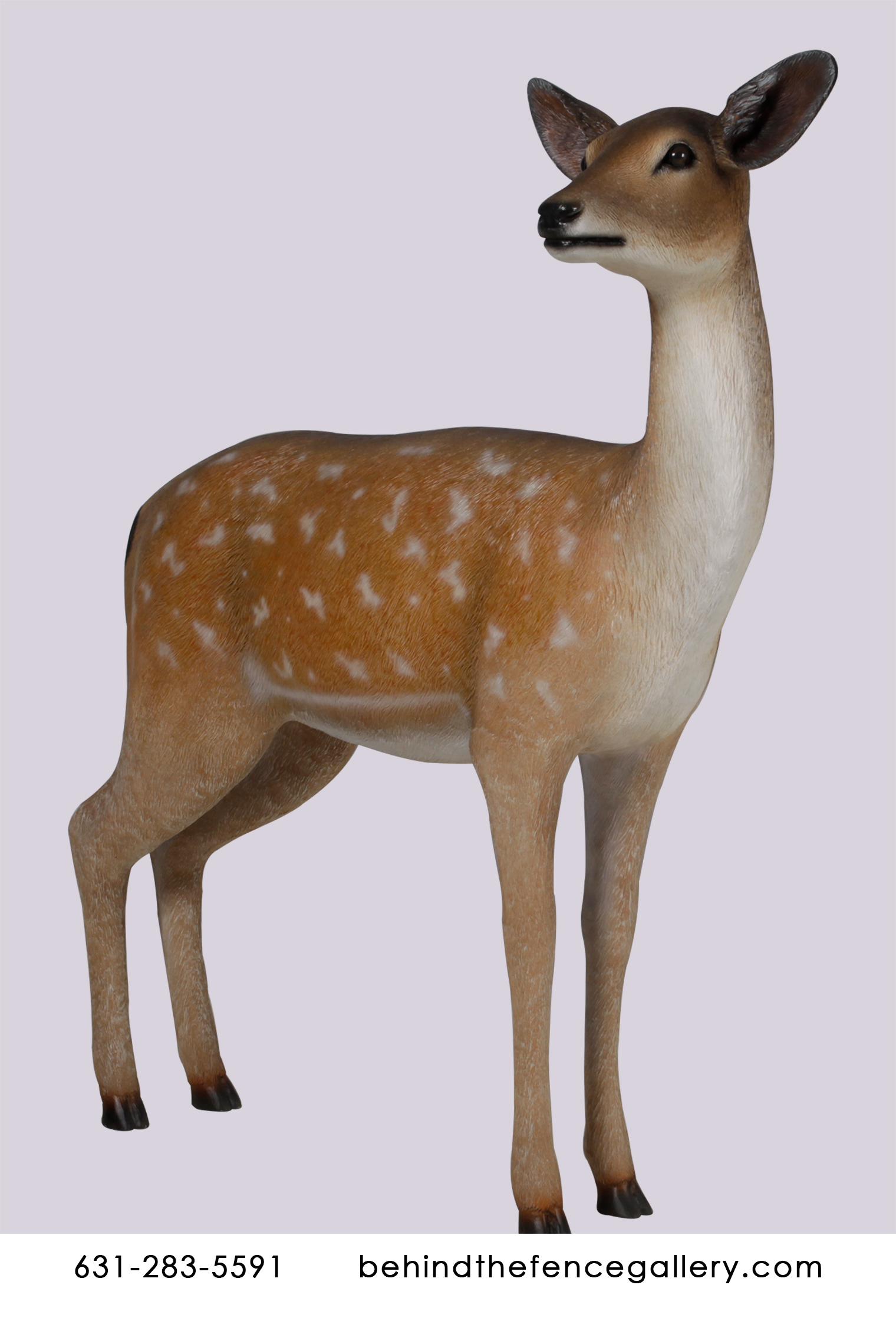 Deer White Tail Doe Statue Forest Animal Theme Prop