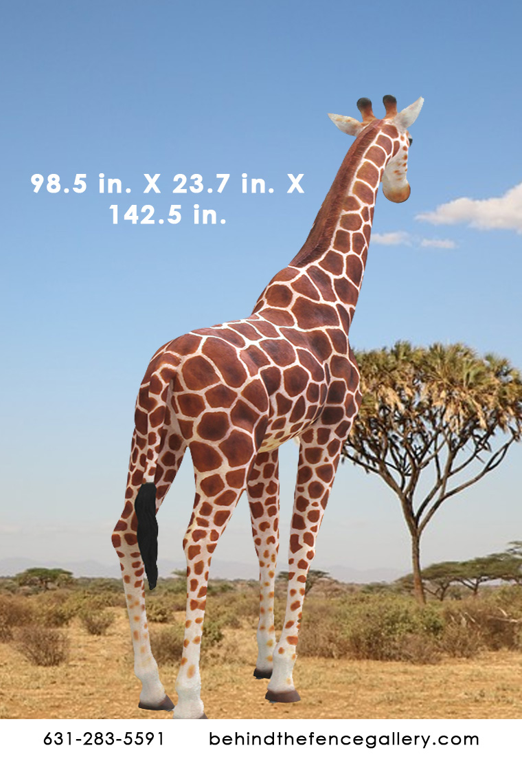 Textured Giraffe Statue 12ft