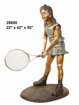 Bronze Girl Tennis Player