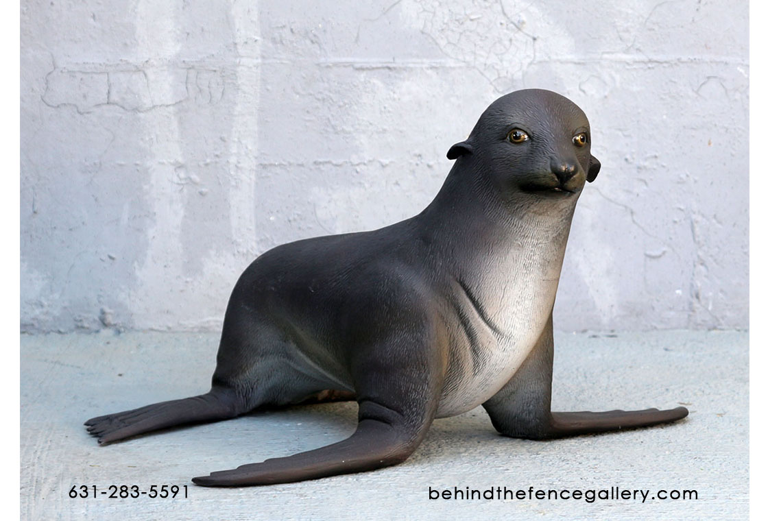 Baby Fur Seal Statue