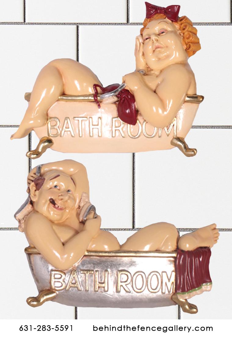 Bathroom Sign Set