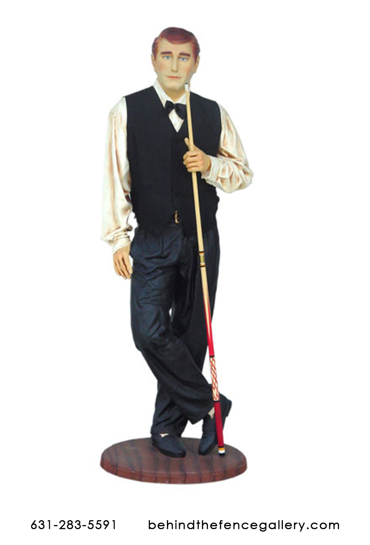 Billiard Player Statue