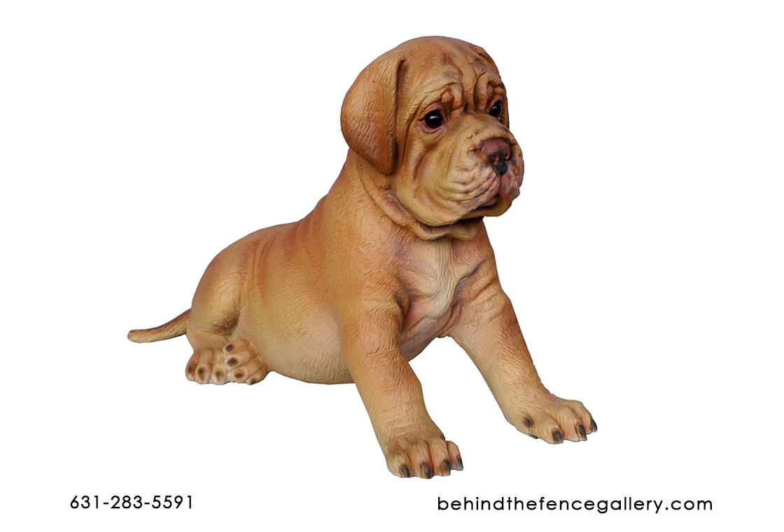 Bordeaux Puppy Statue - 1ft.