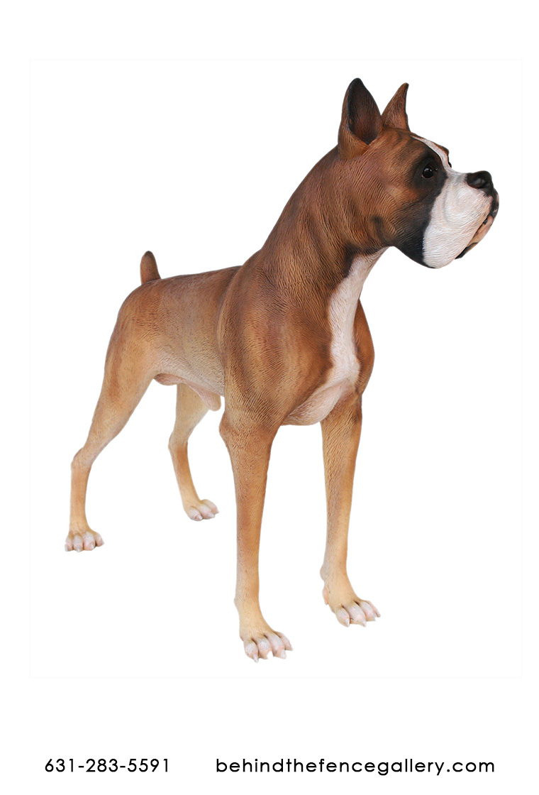 Boxer Dog Statue