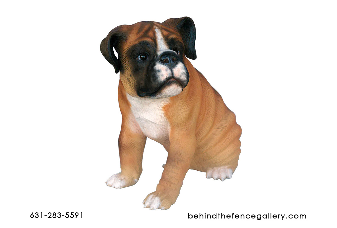 (image for) Boxer Puppy Statue - 1ft. - Click Image to Close