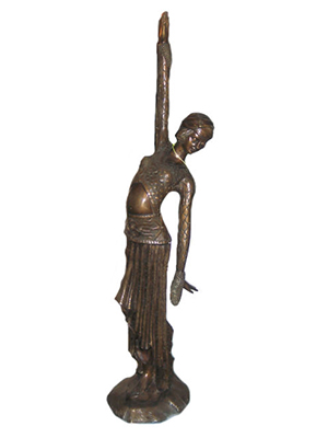 Bronze Art Deco Lady