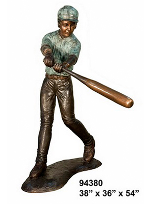 Bronze Baseball Hitter