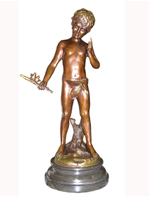 Bronze Boy with Bird