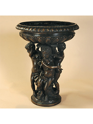 Bronze Boy with Tray Fountain