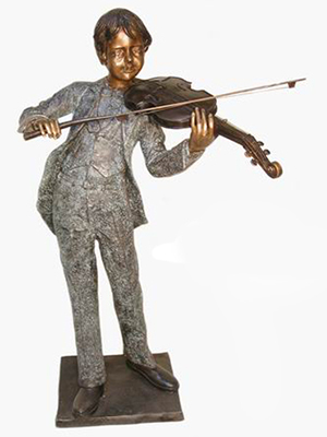 Bronze Boy with Violin