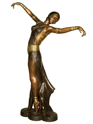 Bronze Costumed Dancer