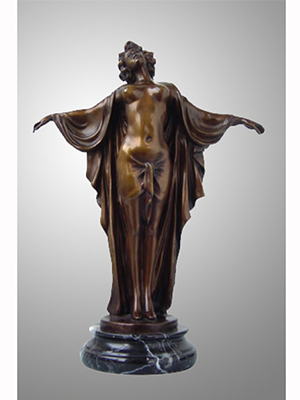 Bronze Dancer with Marble Base