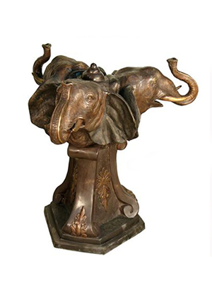 Bronze 3 Elephant Table Base