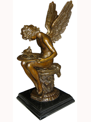 Bronze Fairy with Bird