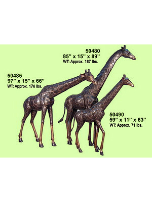 Bronze Giraffe Statues