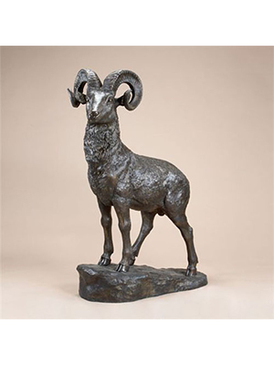 Bronze Goat with Horn