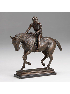 Bronze Jockey on a Horse