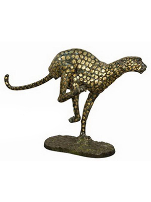 Bronze Leopard Statues