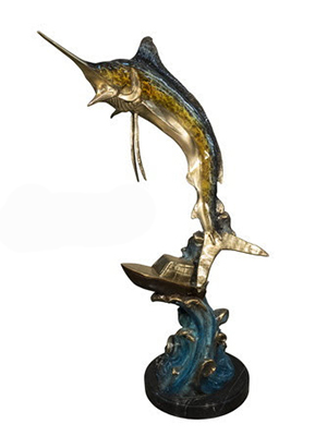 Bronze Marlin Statue