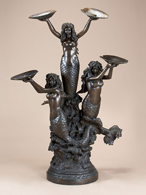 Bronze Mermaid Fountain