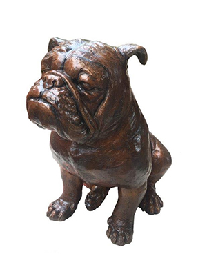 Bronze Sitting Bulldog