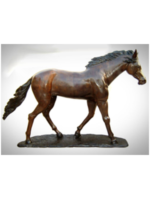 Bronze Walking Horse Statue