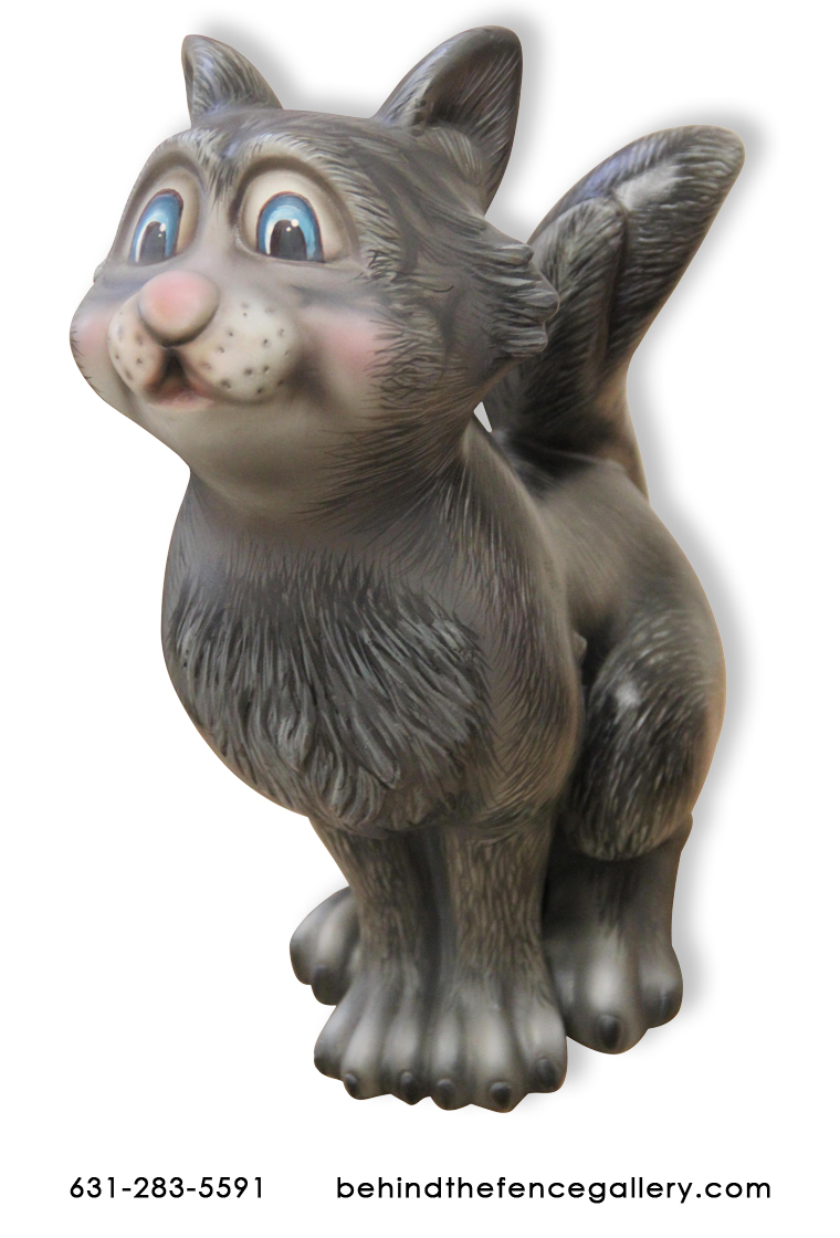 Comic Male Cat Statue