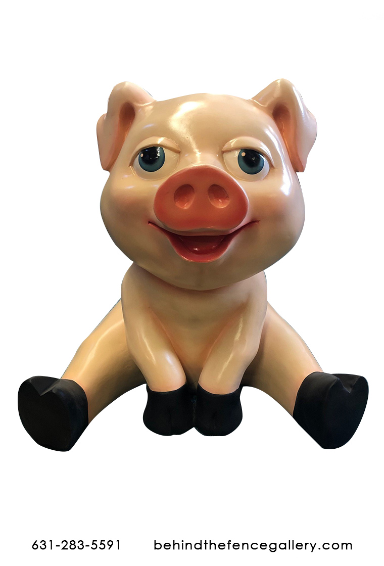 Sitting Piglet Statue