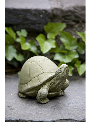 Box Turtle Statue Cast Stone Garden Sculpture