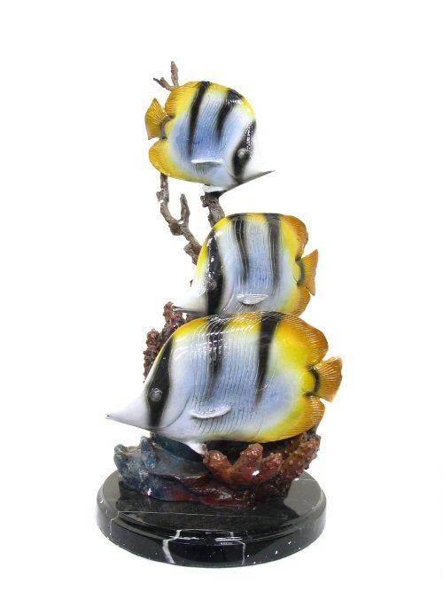 Butterflyfish with Marble Base