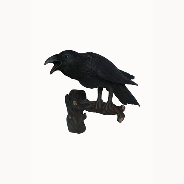 Raven (Open Beak) - Click Image to Close