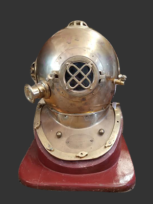 Brass U.S. Navy Diving Helmet