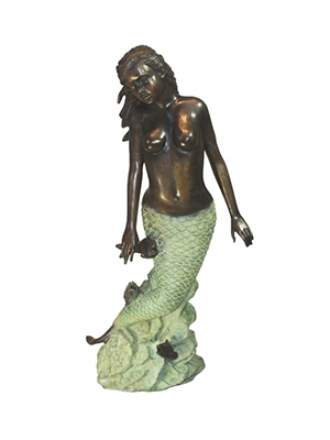 Bronze Mermaid Fountain