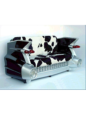 Cadillac Sofa Couch Cow Pattern