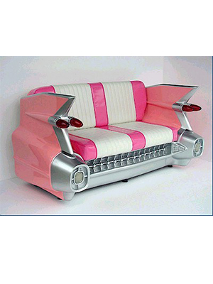 Cadillac Sofa Couch Classic Pink