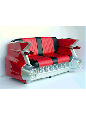 Cadillac Sofa Couch Red