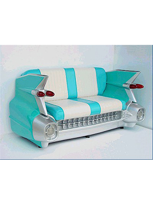 Cadillac Sofa Couch Turquoise