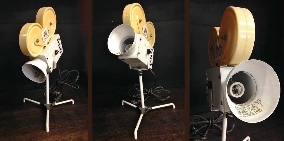 Vintage Image Video Camera with Lamp