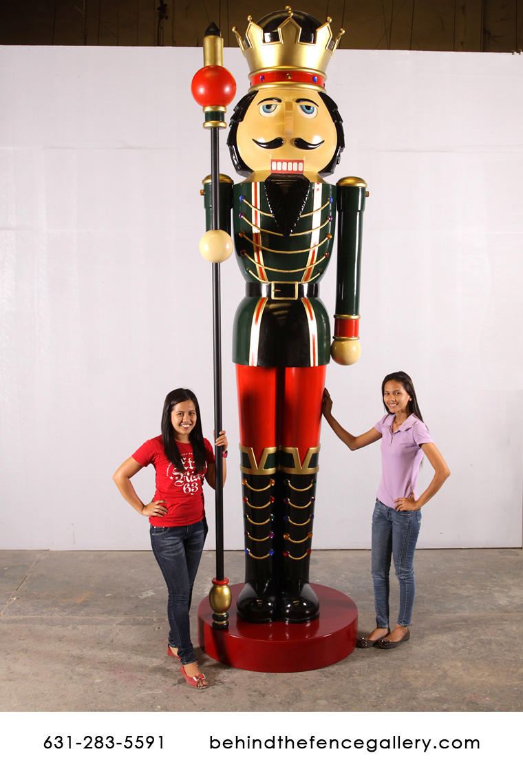 Nutcracker Statue with Scepter 12ft