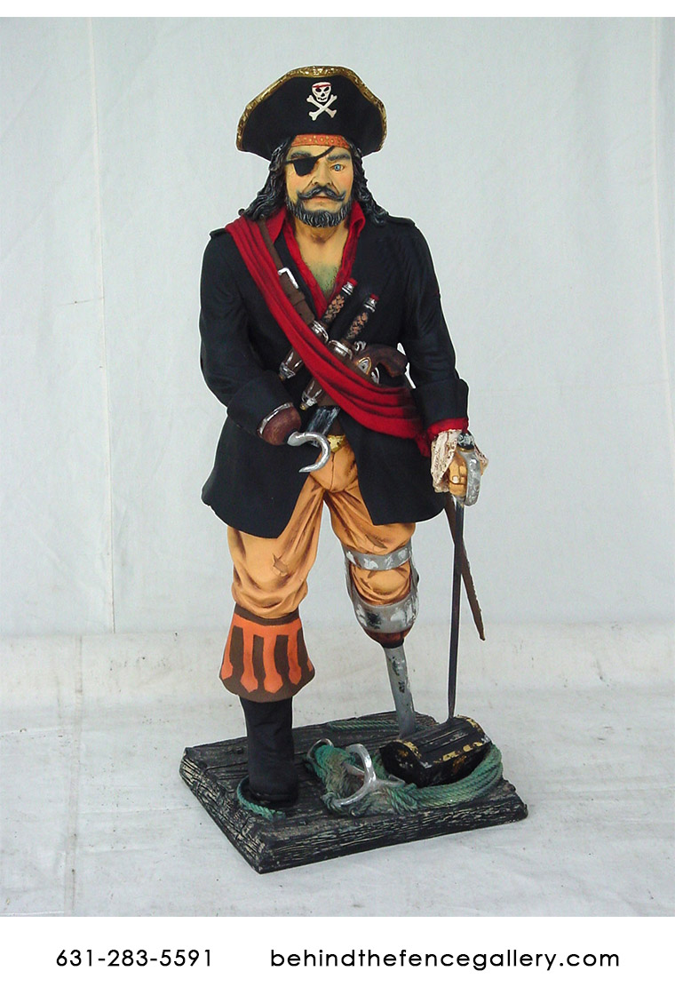 Pirate Captain Statue 3ft