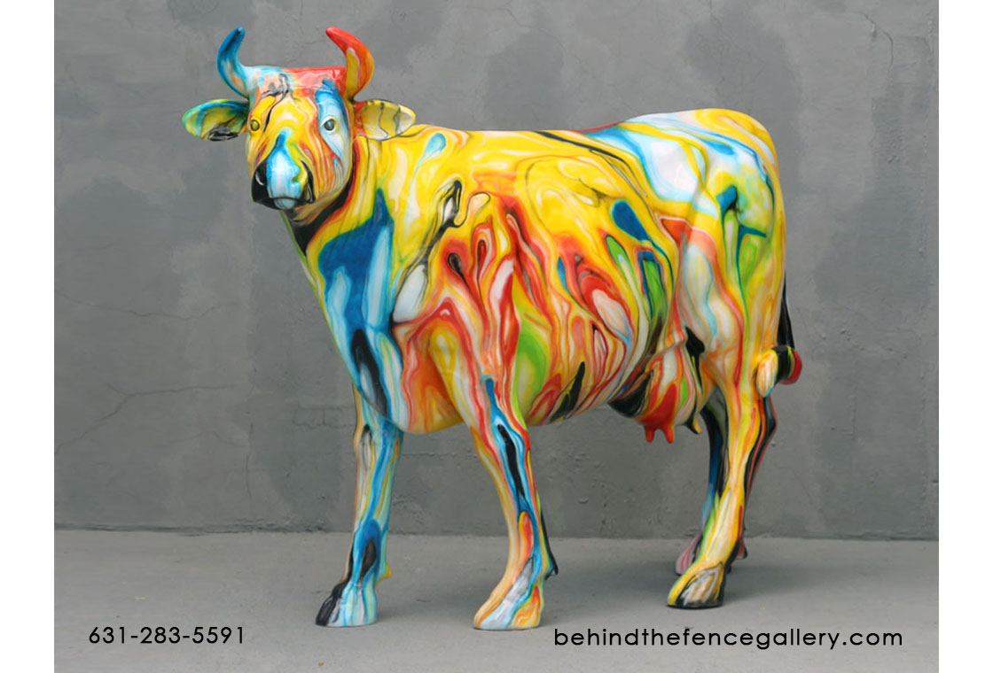 Popart Cow Statue