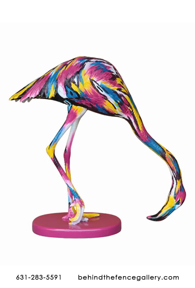 Popart Flamingo Statue