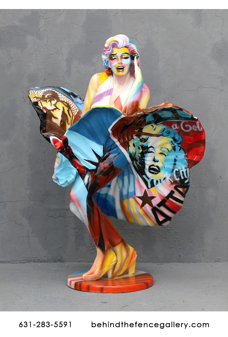 Popart Marilyn Monroe Statue