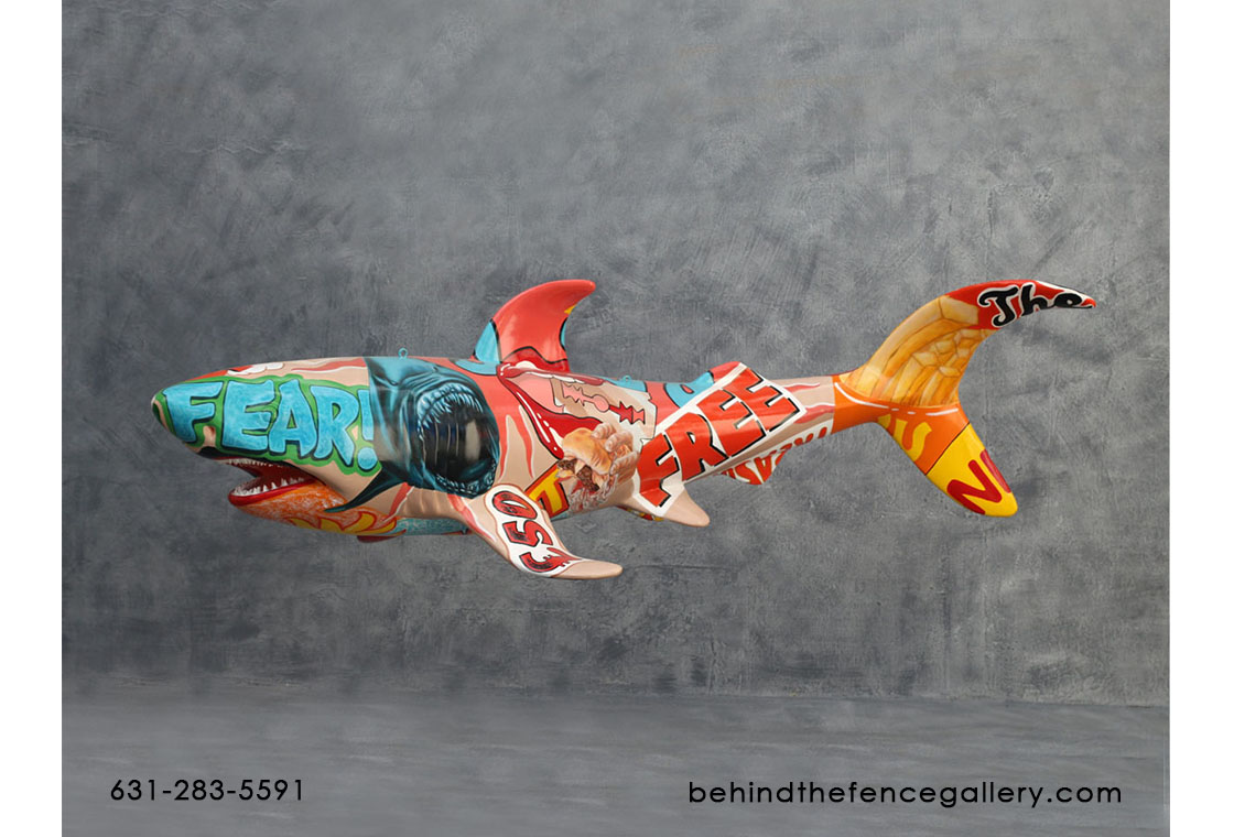Popart Shark Statue