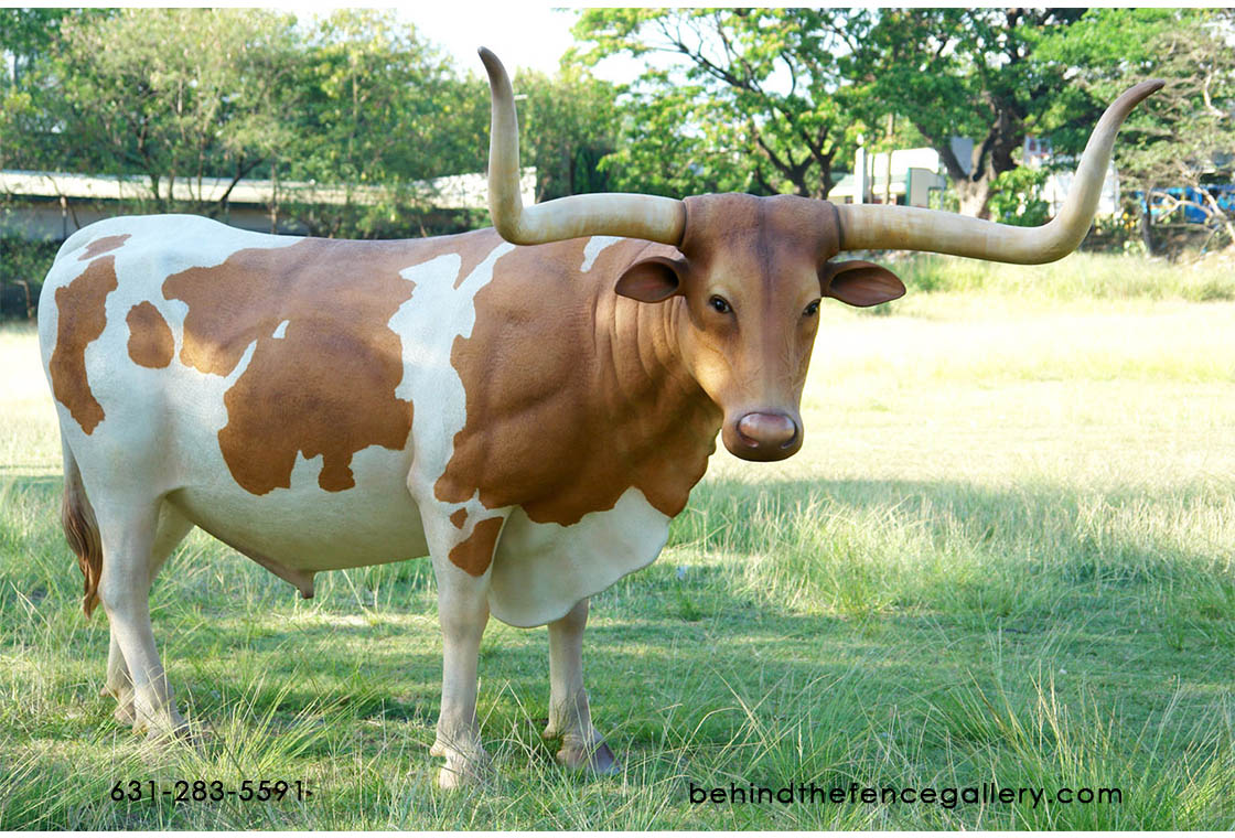 Texas Longhorn Steer Statue