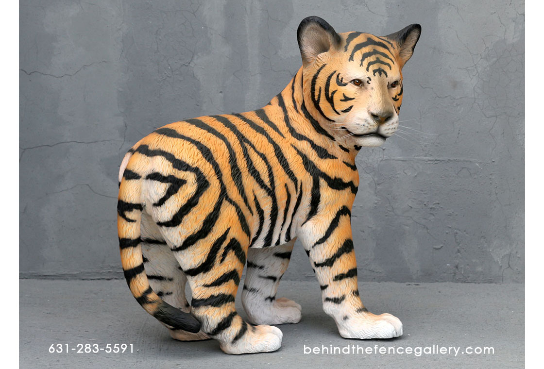 Tiger Cub Standing Statue