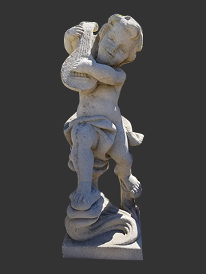 Fiberglass Cherub with Guitar 3ft.