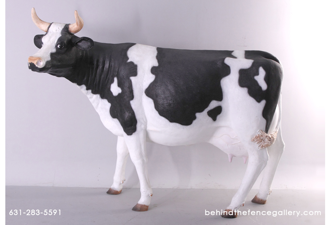 Life Sized Holstein Cow Statue