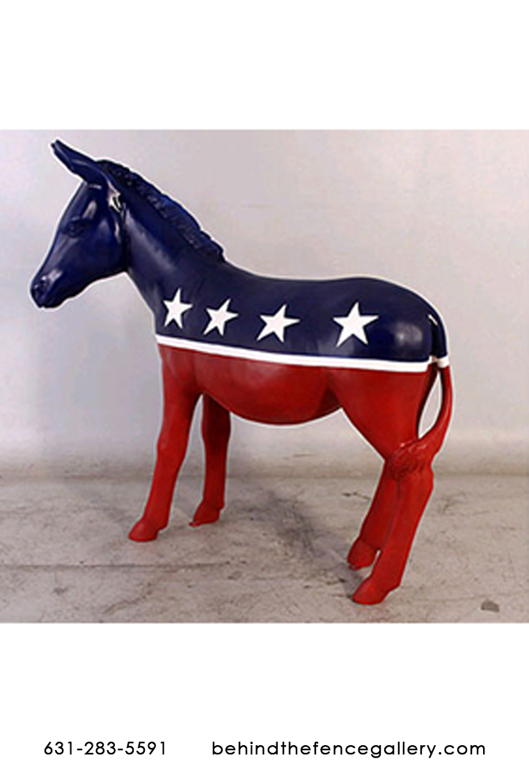 Democratic Donkey Mascot Statue